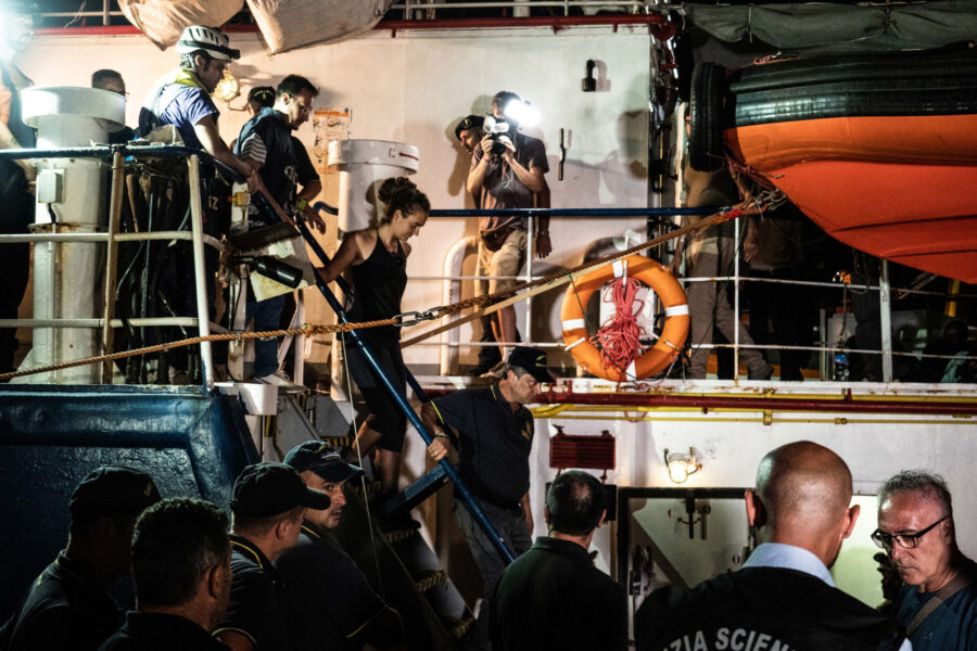24 Sea Watch 3 Arriving Lampedusa Standoff Carola Rackete Mediterranean Selene Magnolia