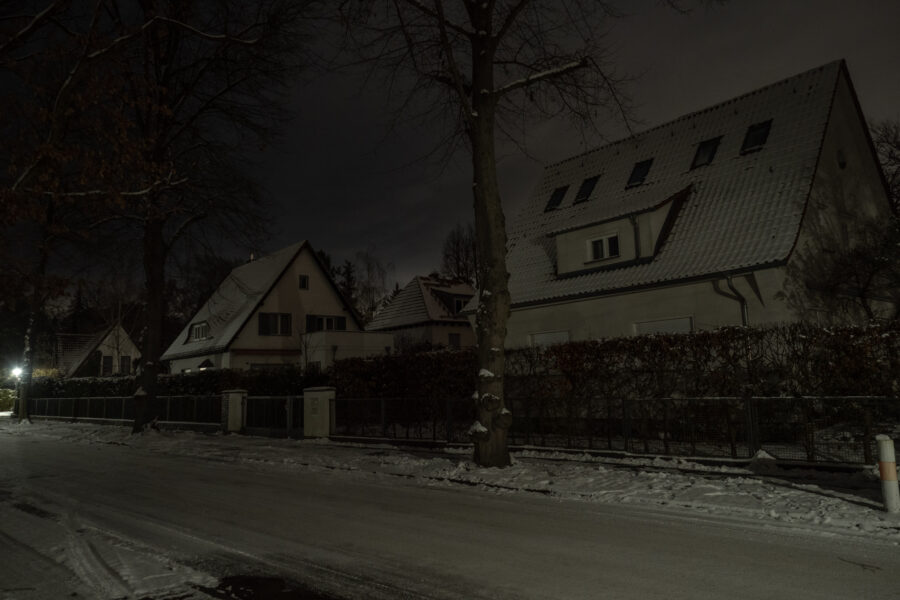 Berlin, 5 January 2026. Dark Streets And Villas Because Of Power Outage.